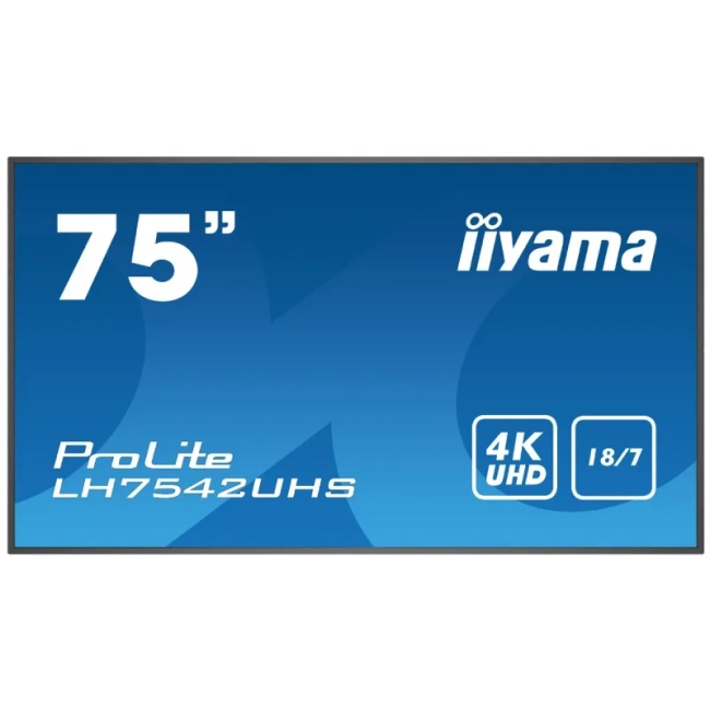 Monitor wielkoformatowy iiyama Prolite LH7542UHS-B3 IPS 4K UHD 18/7 Android FailOver